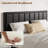 Bed Frame With Headboard Metal Platform Bed , No Box Spring Needed,Vintage Brown-2013177225