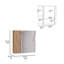 Armoire à double porte 23 "Medecine, quatre tablettes intérieures-733912507