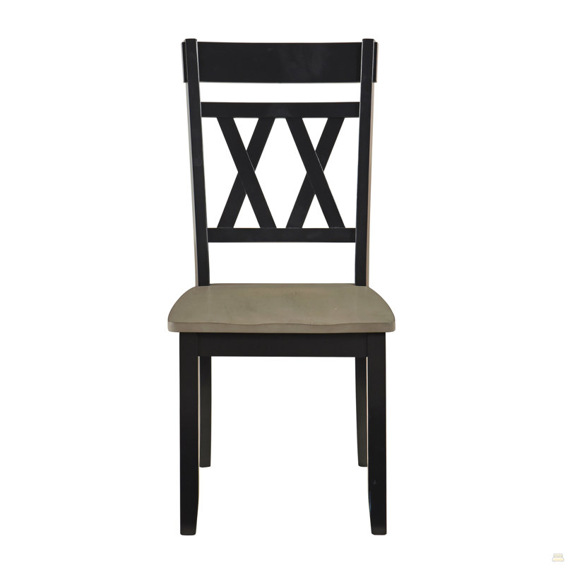 Ensemble de chaises d'appoint 2 pièces, Noir antique