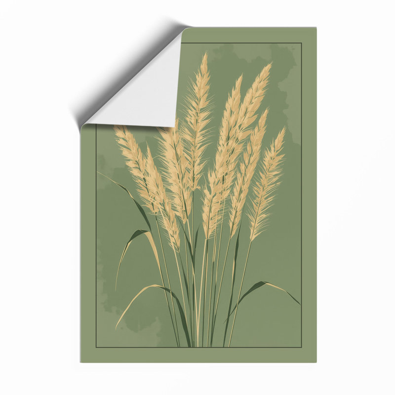 Golden Grain Study Botanical - Print, Unframed, A1 - 84.1 x 59.4 cm