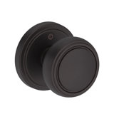 Bremerton Passage Knob with Stepped Round Rose in Polished Chrome
