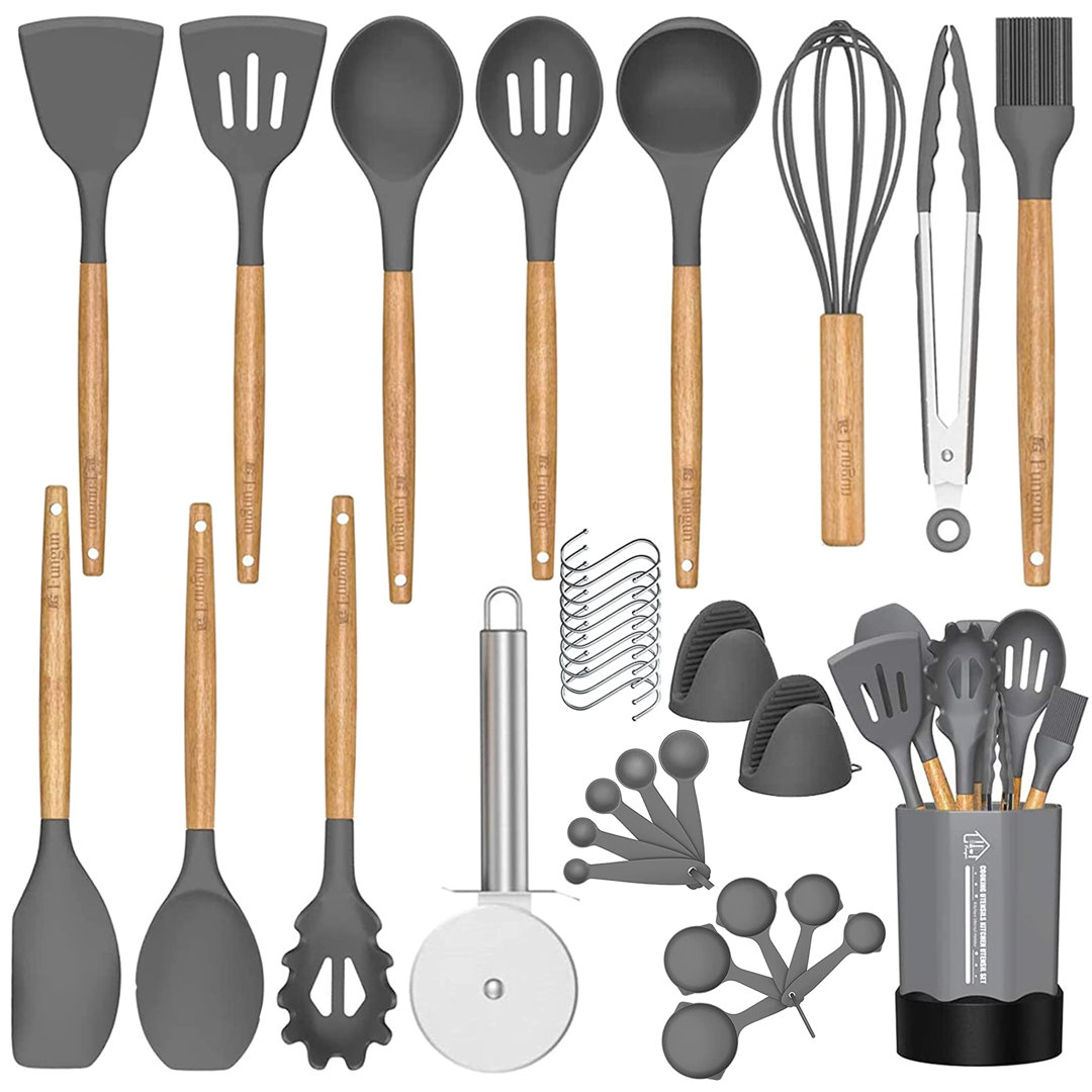 25 - Piece Cooking Spoon Set with Utensil Crock AIRPJ