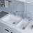 33.88'' L Double Bowl Granite Kitchen Sink-20524779
