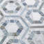 Cosmos 4" Micro Hexagon Polished Marble Mosaic Tile