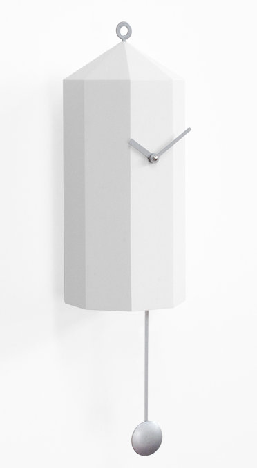 Beckstead Wood Wall Clock, White