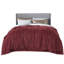 Couvre-lit en fausse fourrure pour lit simple en sherpa simple / simple TG - couverture de lit moelleuse ultra douce pour dortoir - bourgogne - cadeau parfait pour les adolescentes-105680386-105680394