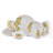 Country Lemons 16-Piece Porcelain Dinnerware Set-Service For 4