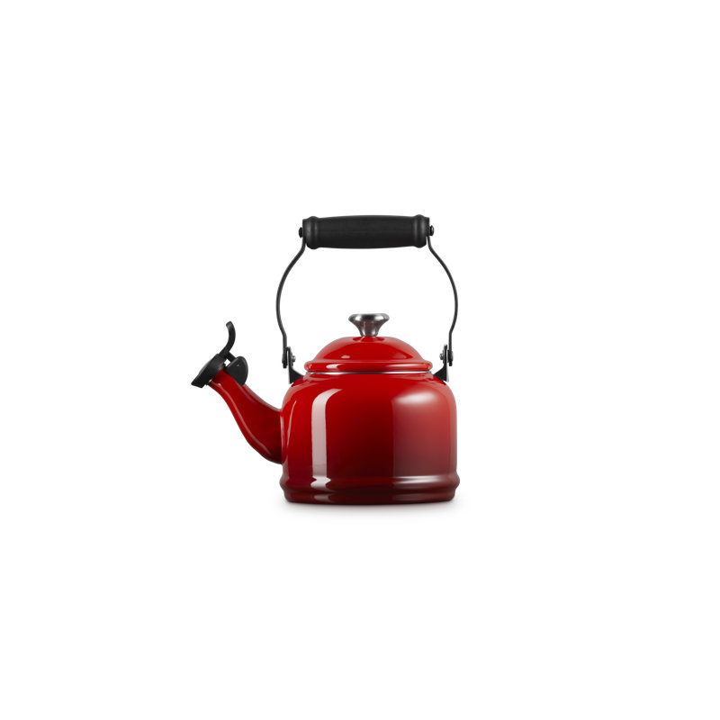 Demi 1.25 Qt. Enamel on Steel Tea Kettle, Cerise