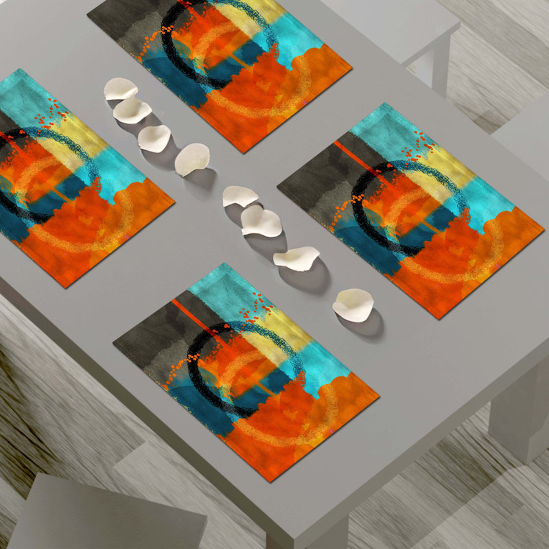 Napperon abstrait en polyester