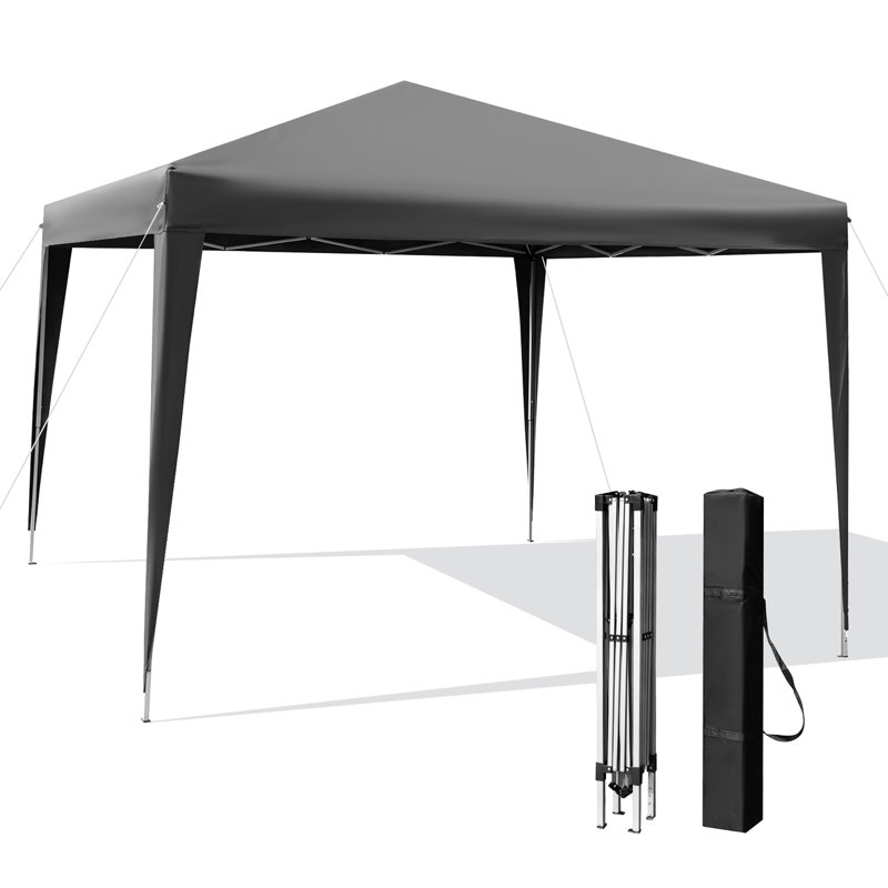 Pergola en bois massif l 10 pi x x P 10 pi pi, gris