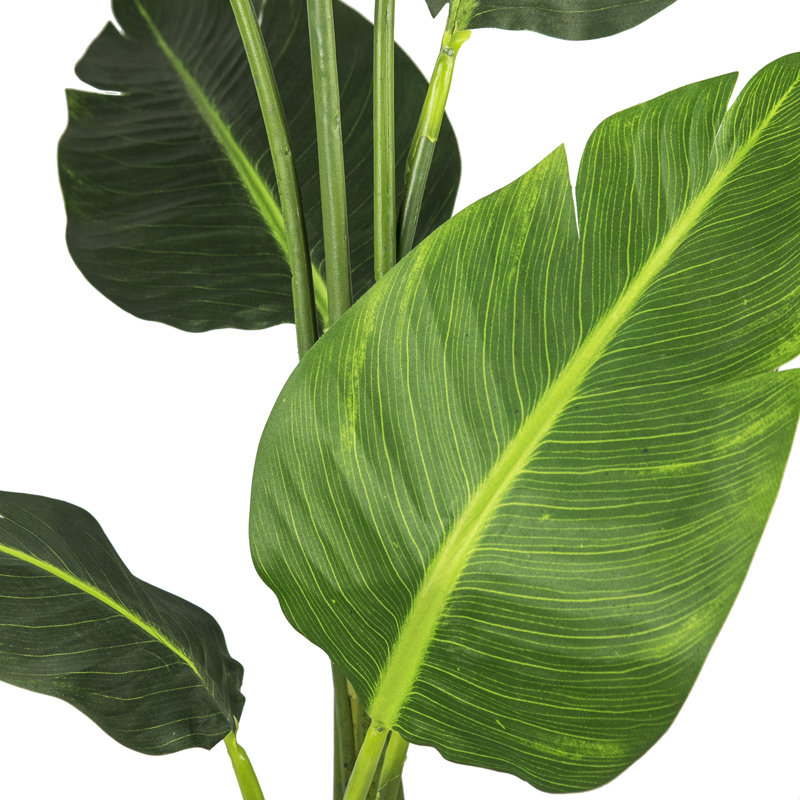 Baskett 60'' Faux Banana Leaf Tree in Pot