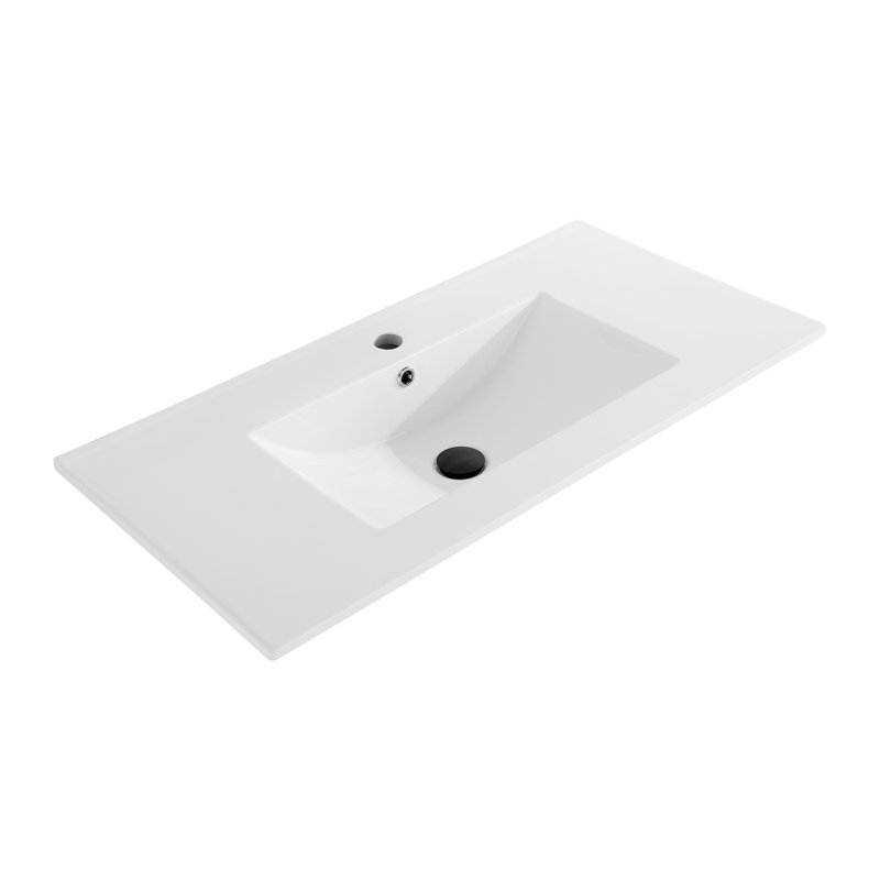 36 po. Dessus de meuble-lavabo simple 36 po sans lavabo en céramique
