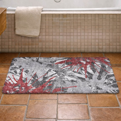 Tapis tropical à poil long de qualité supérieure lavable à la machine ADS77