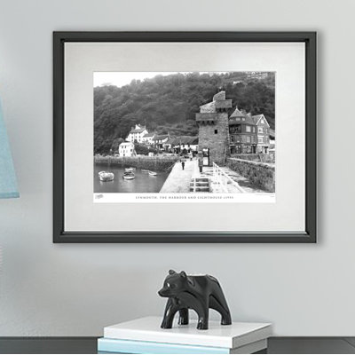 Lynmouth, The Harbour And Lighthouse C1955 by Francis Frith - Single Picture Frame Print