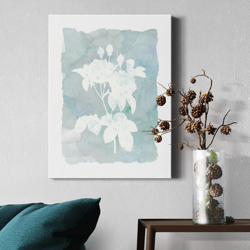 Silhouette Bontanical II - Reproduction d'art sur toile tendue, H 16 po x l 20 po x P 1,5 po