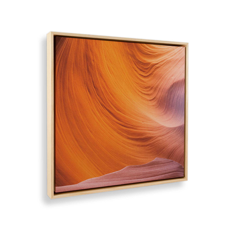 Sculpted by Time v3, impression sur rouleau, Cadre américain en érable flottant, H 16,75 po x l 16,75 po x P 1,75 po