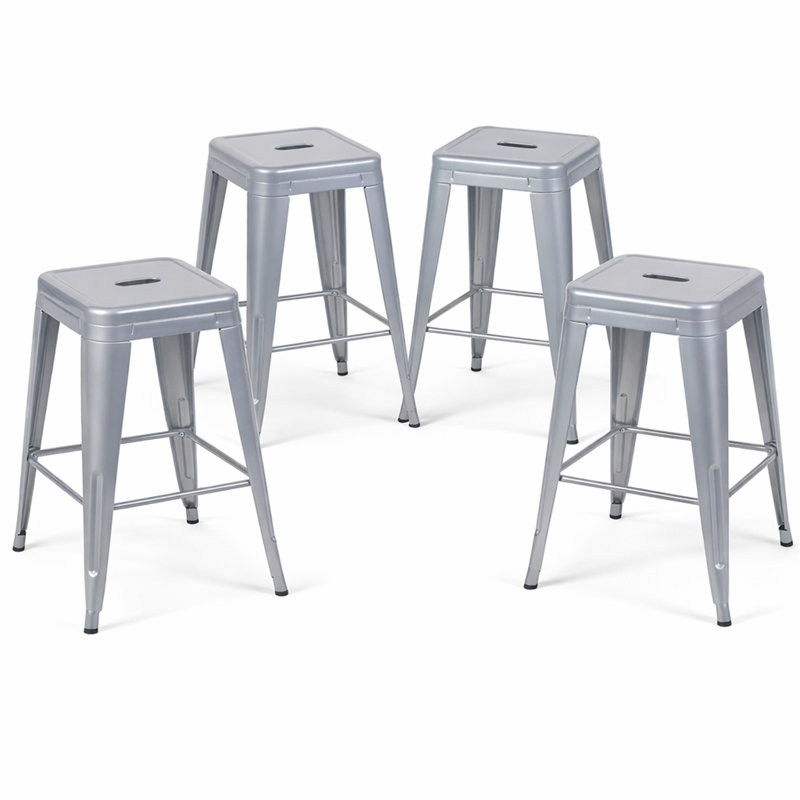 Tabouret à hauteur de comptoir 24 po, Gris clair, Tabouret de comptoir (siège d'une hauteur de 24 p