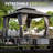 Hardtop Gazebo with Galvanized Steel Roof & Metal Frame-124438537-115674026