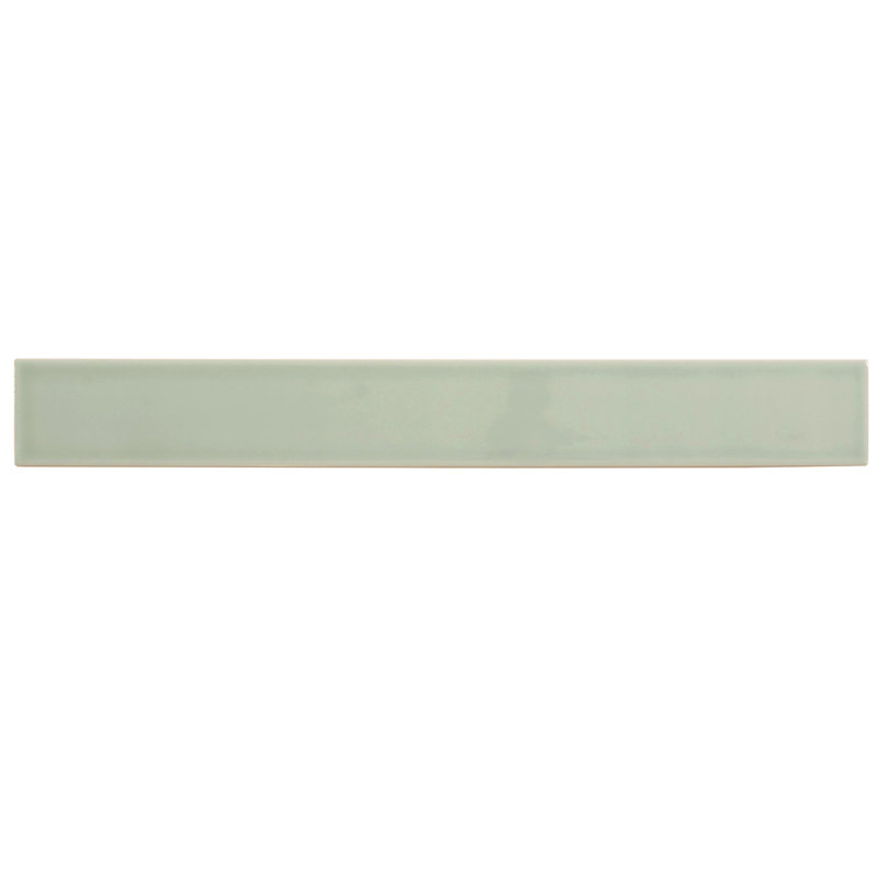 Horizonte 2 X 16 In. Glossy Ceramic Subway Wall Tile (10.76 Sq Ft/Case) - 50 Pack, Soft Mint Green