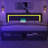 Upholstered Bed Frame with Adjustable Charged LED Headboard and Storage Drawers-67622394-74603270