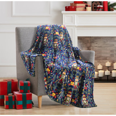 Nutcracker Christmas Throw