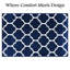 Aspire Homeware Navy Geometric Area Rug Modern Trellis Indoor Carpet-983094558