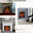 28" Infrared Electric Fireplace Insert With Removable Trim, Home Decor Heater, Smokeless Firebox, Adjustable Flame & Brightness Levels, 1500W Output, 5000 /H, 400 Sq. Ft. Heating Space, 3