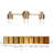 Izella 3 - Light Dimmable Modern Brass Vanity Light