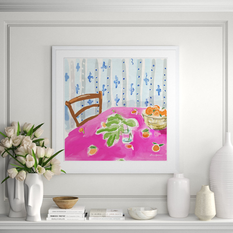 Pink Table Giclee Print by Dana Gibson