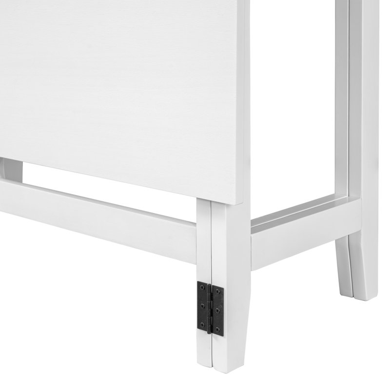 Table de salle à manger extensible Farmhouse, Blanc