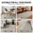 Pebble Texture Ivory Mist Cream Indoor High-Low Area Rug-270531775