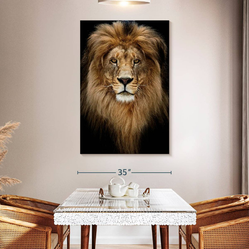 Brampt Kingly Lion Head, 24" H x 16" W