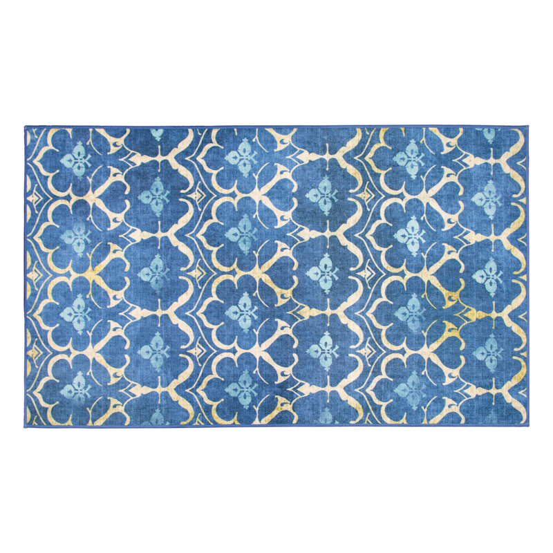 Leilani Flatweave Washable Oriental Indoor / Outdoor Rug, Rectangle 3' x 5'