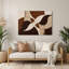 Minimalisme 99, art mural en métal beige-1940068346