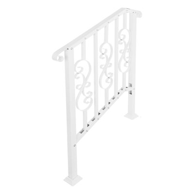 3-Step Handrail Outdoor/Indoor Stair Railing