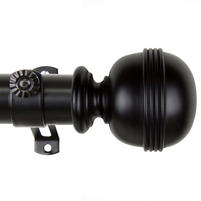 Shuster 1.5" Adjustable Single Curtain Rod