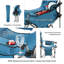 Chaise de camping pliante avec coussin-93504312