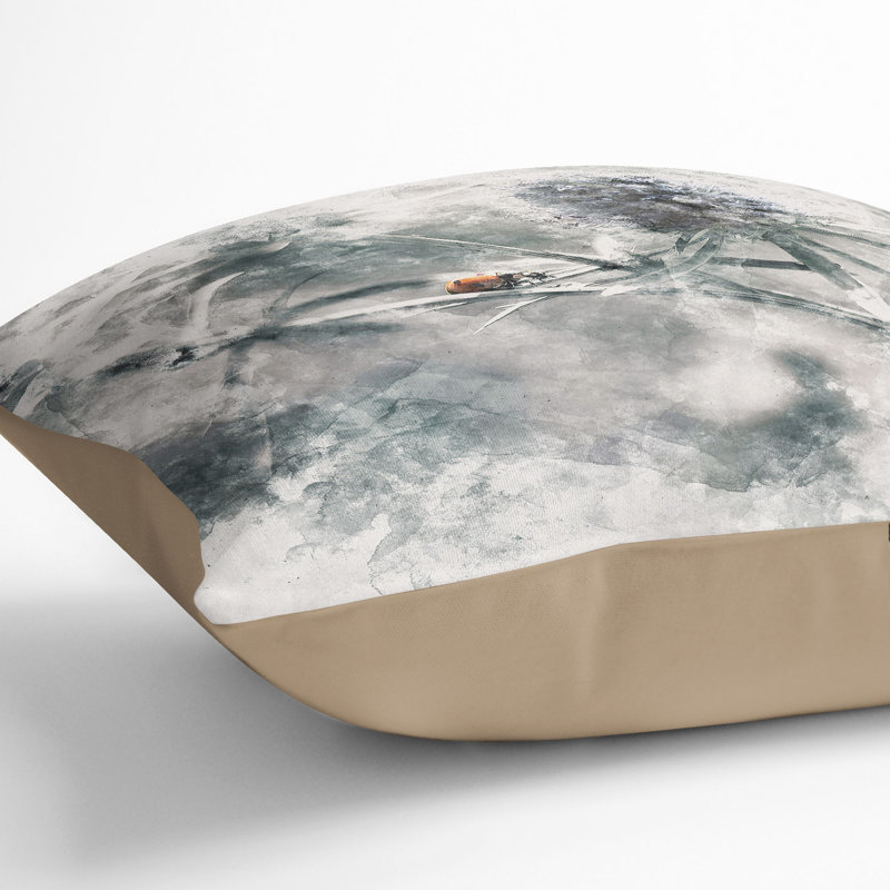 Square Cushion, 40cm H x 40cm W x 15cm D, Stone