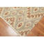 Tapis de zone en laine beige/gris/brun 8 pi x 10 pi one-of-kind à la main noué la Hetherton