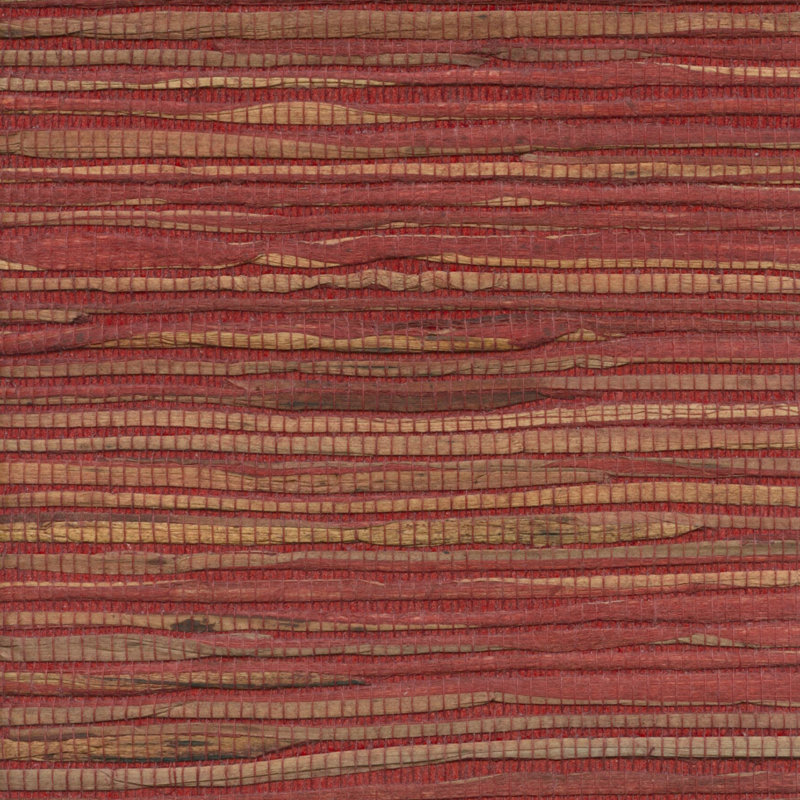 Papier peint Designer Grasscloth by the Roll, Desert Corail