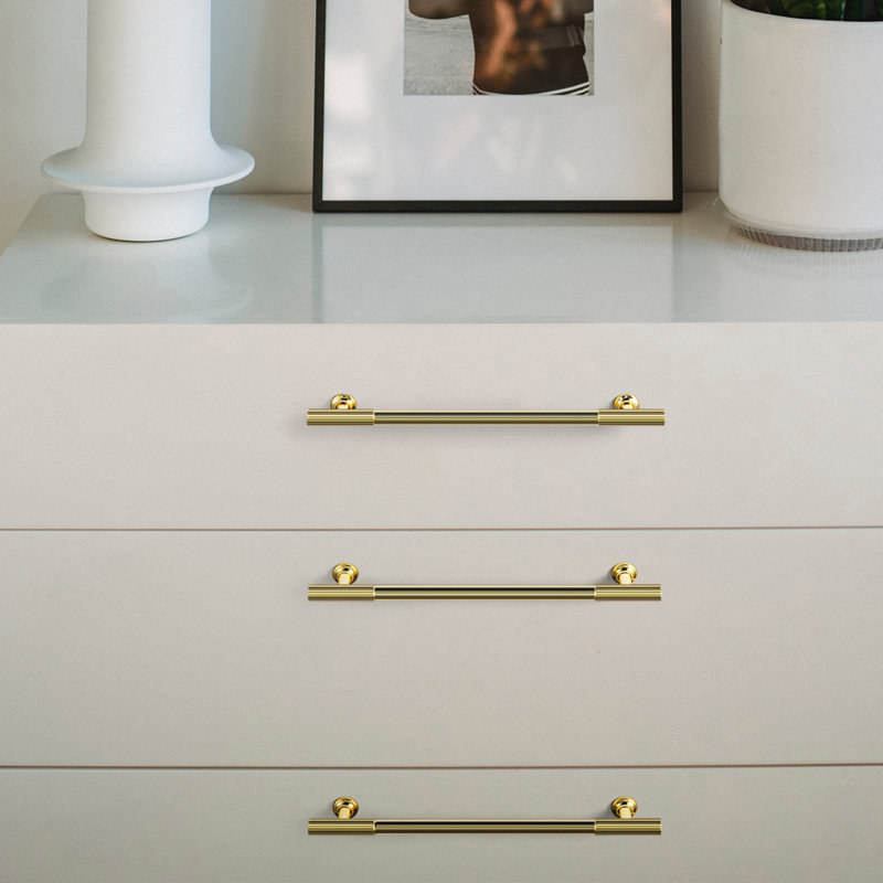 Bar / Handle Pull Multipack, Antique Brass, 5", 6-Packing