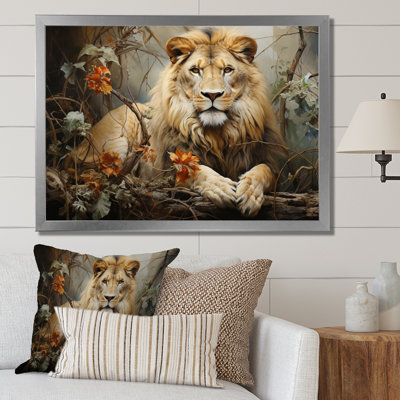 " Lion Collage Of Nature I "