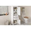 Meuble-lavabo autoportant de 71 pouces de hauteur avec portes et tiroirs à charnière amortissante
