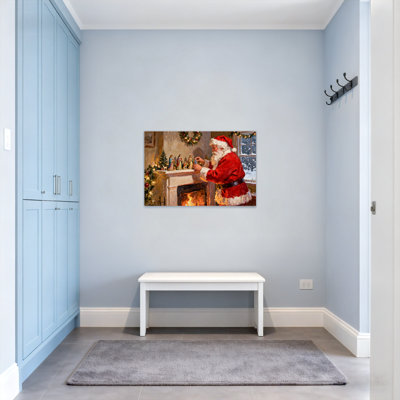 Décoration de Noël père Noël avec manteau de Noël
