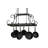 43" Long Caiden 2 Light Pot Rack