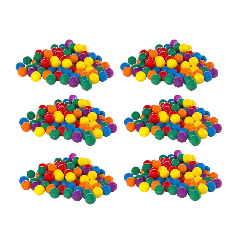 Ensemble de 100 balles amusantes en plastique multicolores pour fosses à balles Intex, H 2,5 po x l 2,5 po x P 2,5 po