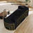  86" Modern Velvet Sofa with Crescent Gold Accent Arms Removable Cushions-1900316578-1900503306