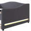 Lit de jour pleine grandeur en molleton gris et lit gigogne pratique pour petits appartements-1645068411-1645068410