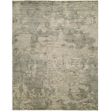 Abstract Area Rug in Gray