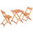 Square 2 - Person 23.5'' Long Bistro Set